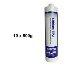 Lithium EP2 Multi Purpose Grease Screw In Grease Cartridge 10 x 500g
