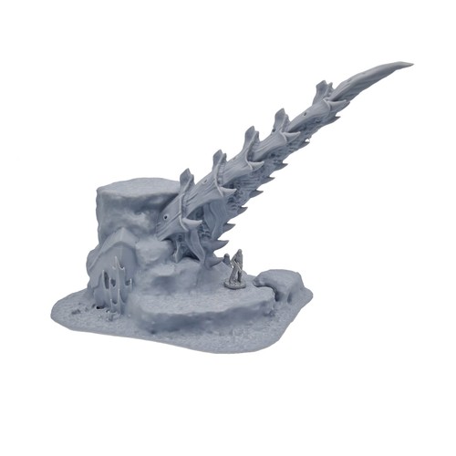 Large alien tower hill 3d - large,