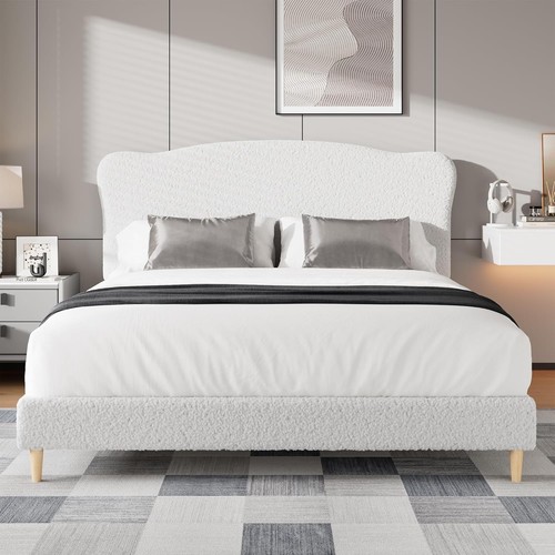 Velvet single bed frame - single,