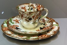 Antique Rare Imari Trio Windsor China Tea Cup Saucer