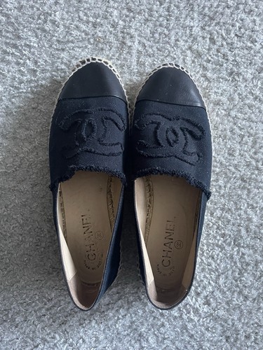 Chanel canvas espadrilles - chanel,