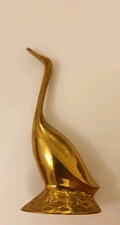 Vintage Brass Heron Ornament