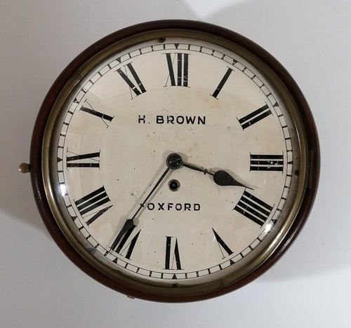 Round dial fusee clock - fusee, snail
