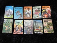 10x Ladybird books Vintage Bundle Joblot Invention Sea Estuary Bird Puppet Cubs