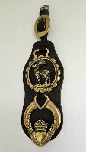 Vintage scottish horse brasses - horse,