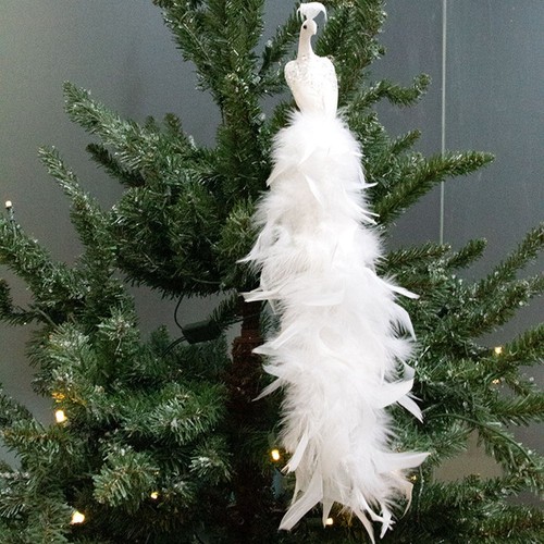 For stunning white peacock - stunning,