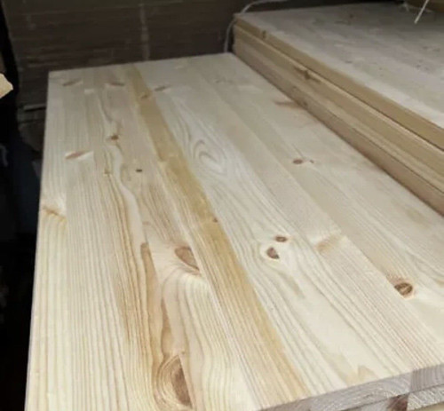 Solid pine plank 100cm 40cm - pine,