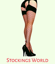 Seamed Stockings Black/Brown