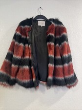 Rachel Roy Red Black Striped
