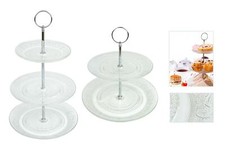 2/3 Tier Cake Stand Glass