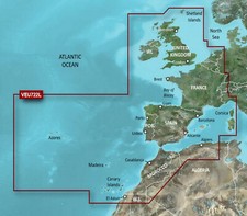 2024 Garmin Bluechart  G3 Vision VEU722L Europe Atlantic Coast Map micro card