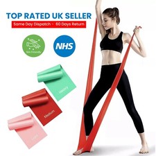 Theraband Resistance Bands Exercise Pilates Yoga Latex Strength 1.2m long UK ✅