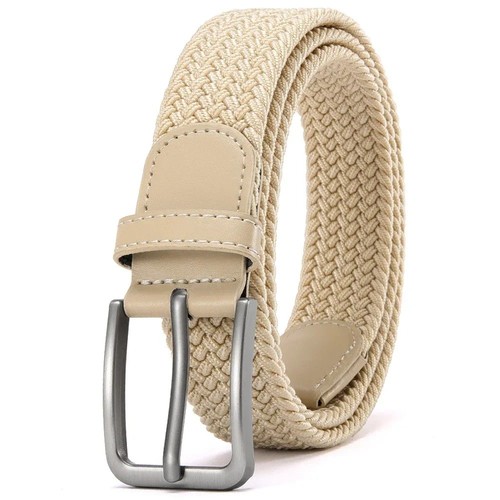 Mens elasticated woven braided - elasticated,