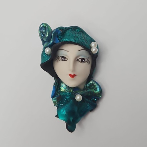 Vintage handmade brooch art - handmade,