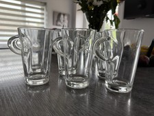 6-Pack Latte Coffee Glasses Cappuccino