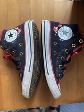 Converse Chuck Taylor All Star Junior Size 13 Trainers Black Red White