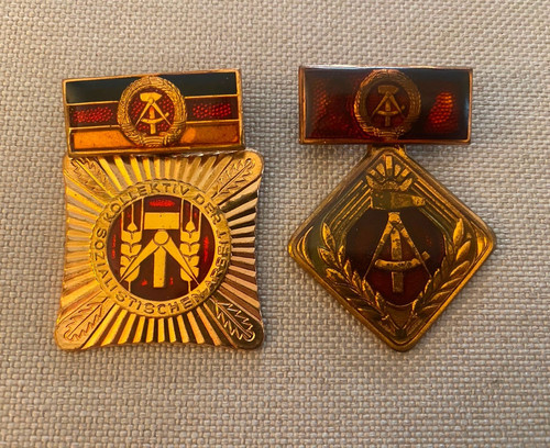 Ddr east german medals - german,