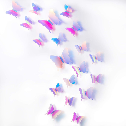 Pieces butterfly wall decor - 48,