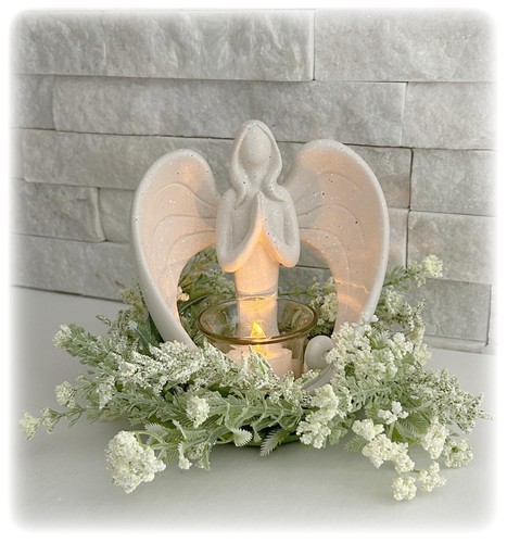Memorial angel candleholder - angel,