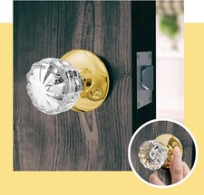 Amylove 1 Set Glass Door Knobs