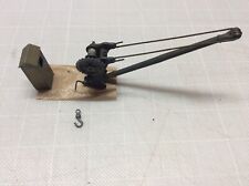 KIT BUILT YARD CRANE & HUT WHITE METAL & ETCHED BRASS VINTAGE