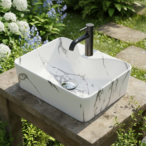 Ceramic countertop basin - countertop, sink