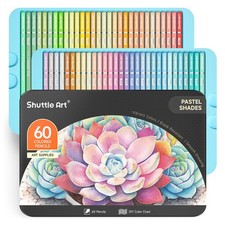 60 Pastel Colours Colouring Pencils Set Professional Coloured Pencil with Metal