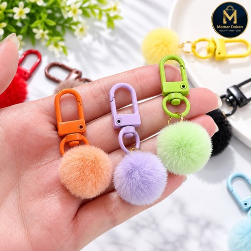 Keyring soft faux fluffy - soft,