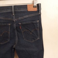 Ladies Levi Strauss Skinny Stretch Jeans Size 10-12 W27-29 L30 Good Used Conditi