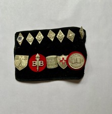 12 x Boys Brigade badges on original armband, vintage 1960s