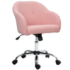 HOMCOM Fluffy Vanity Chair for
