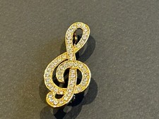 Vintage Treble Clef Crystal