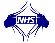 NHS Superhero Vinyl Decal – 10% to Charity, Easy to Apply, Multiple Sizes!