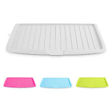 Plastic Worktop Dish Drainer Drip Tray Large Kitchen Sink Drying Rack Holder UK.