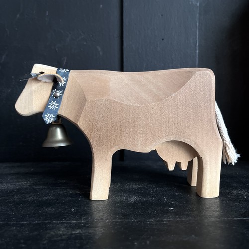 Trauffer cow swiss wooden - wooden, with