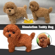 Realistic Simulation Teddy Dog Plush Toy Lifelike Fluffy Puppy Companion Doll🎁
