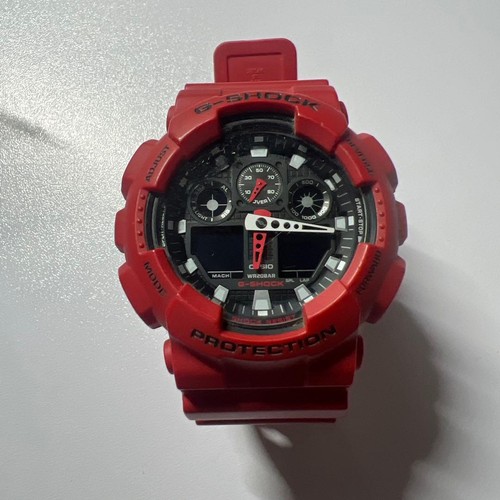 Shock 100b red digital - ga-100b,