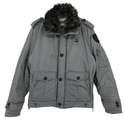 Vintage blauer men overcoat - vintage,