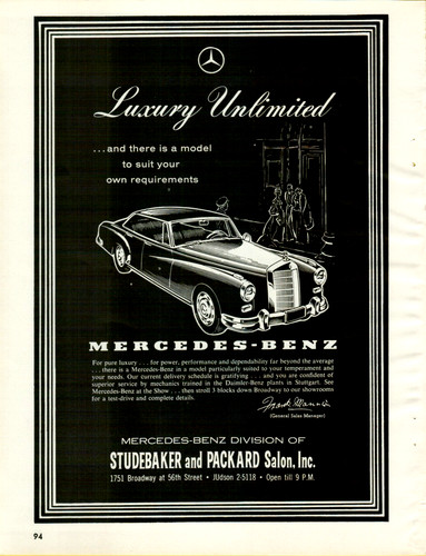 1958 mercedes benz luxury - 1958, mercedes-benz