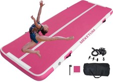 MEKETUM Air Tumble Track Gymnastic Mat 6.6ft 10ft 13ft 16ft 4/8 Inch Thicknes...