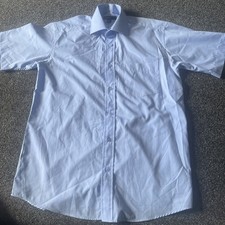 Mens Cedar wood State Shirt 15in Collar /38 Cm Chest In Blue