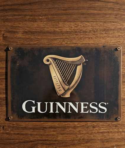 Guinness gold harp - harp, retro