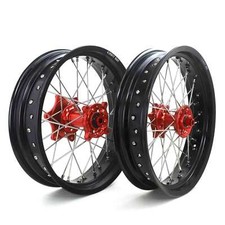 17" Supermoto Spoked Wheels