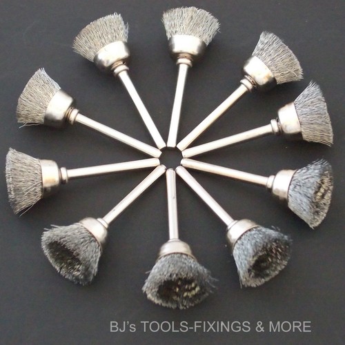 Steel wire cup - steel, brushes