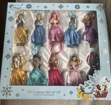 Disney store Limited Edition Christmas Princess Ornament Set Of 10