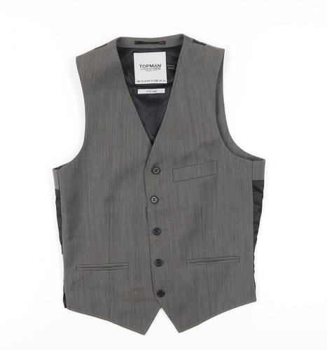 Topman men grey waistcoat - men's,
