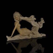 Table Sculpture Mermaid Yellow