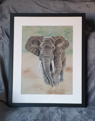 Original elephant painting - original,