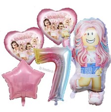 Set 5pcs Gaming Age Number Kids Gaming Helium Balloon Foil Party Decoration