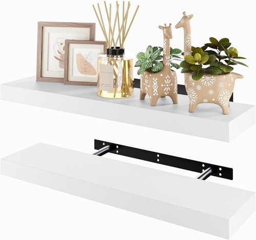 White floating shelves - 60cm, x